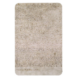 Magna Carta Exemplification Of 1215 Cotton MS Magnet