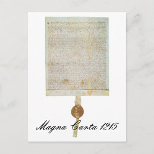 Magna Carta Libertatum - 1215 Postcard
