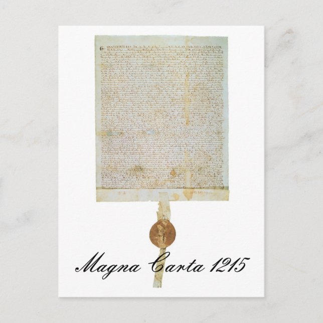 Magna Carta Libertatum - 1215 Postcard (Front)
