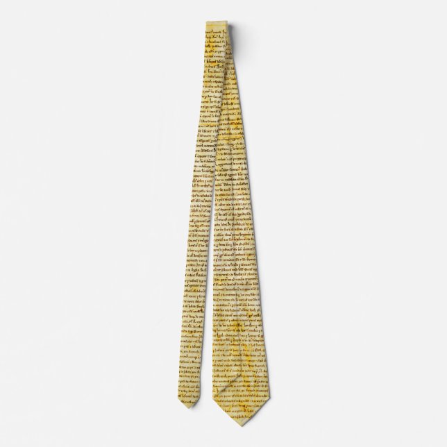 Magna Carta text Tie (Back)