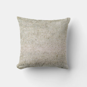 Magna Carta the Charter of Liberties 1215 Cushion