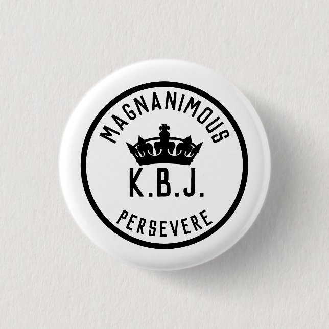 Magnanimous KBJ Small Commemorative Button (Front)
