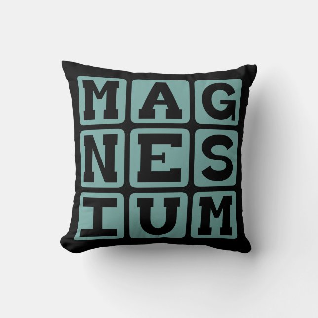 Magnesium, Chemical Element Cushion (Front)