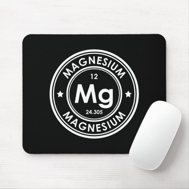 Magnesium Element Black Mouse Pad (With Mouse)