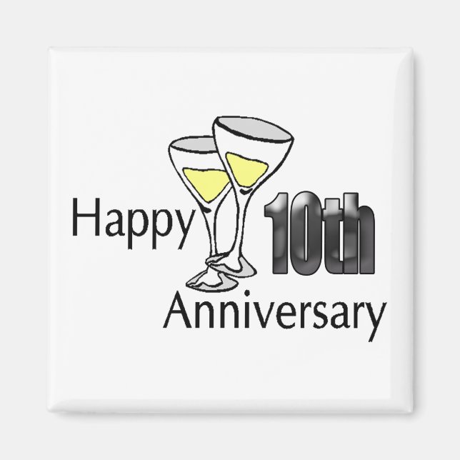 Magnet - 10th Wedding Anniversary (Front)