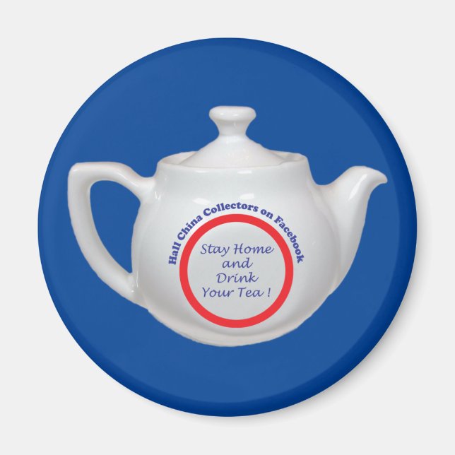 Magnet 2 1/2" - Stay Home Teapot (Front)