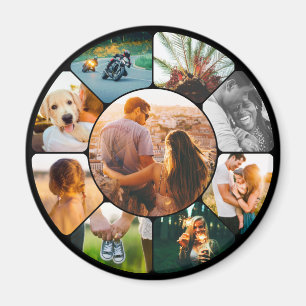 Magnet 9 Photo Rounded