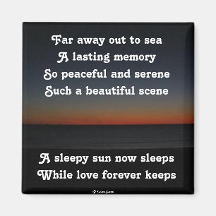 Magnet A Sleepy Sun Sleeps Poem By Ladee Basset