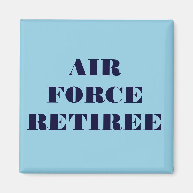 Magnet Air Force Retiree (Front)