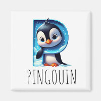 Magnet Animals Rigolos Letter P