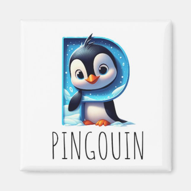 Magnet Animals Rigolos Letter P (Front)