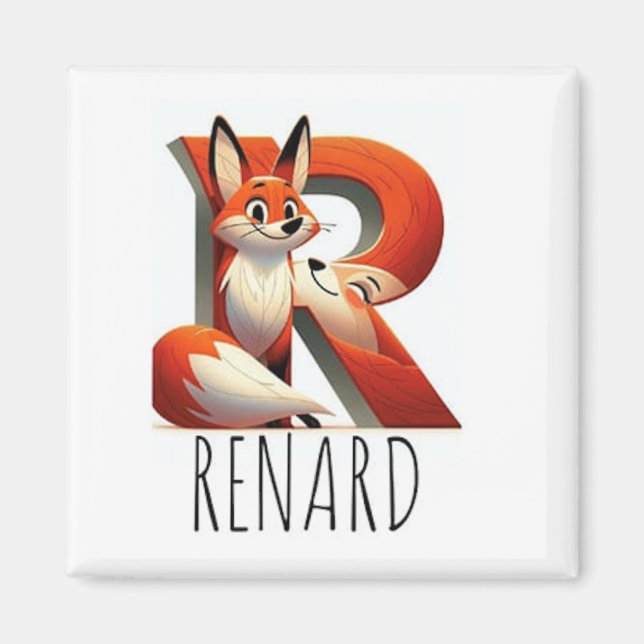 Magnet Animals Rigolos Letter R (Front)
