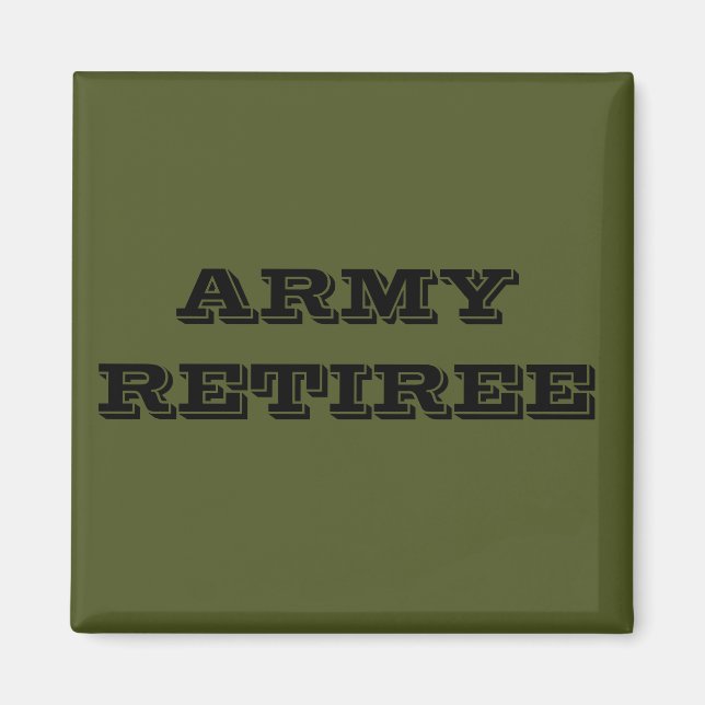 Magnet Army Retiree (Front)