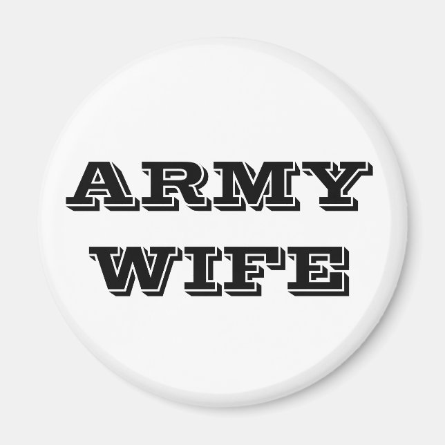 Magnet Army Wife (Front)