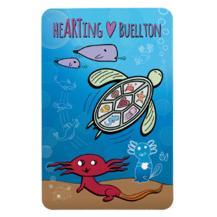 Magnet - Axolotls Under the Sea - Buellton.Art