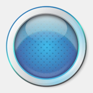 Magnet ball glossy blue