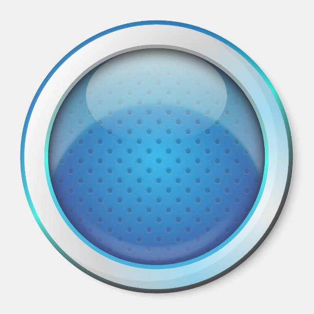 Magnet ball glossy blue (Front)