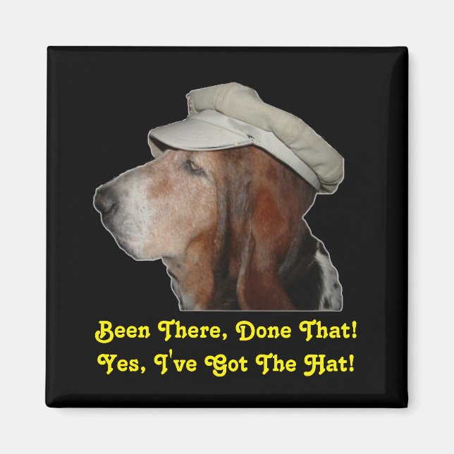 Magnet Basset Hound Been There, Done That (Front)