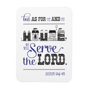 Magnet Bible Scripture Joshua 24:15 Gift