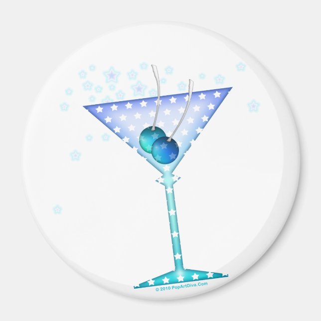 Magnet - BLUE MARTINI (Front)