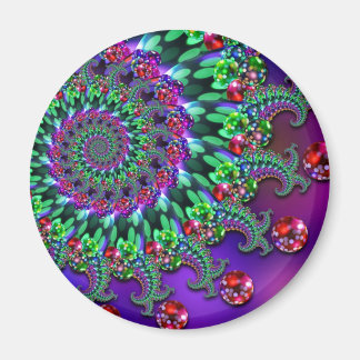 Magnet - Bokeh Fractal Purple Terquoise