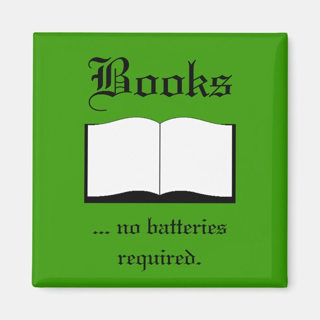 Magnet - Books ... no batteries required (Front)
