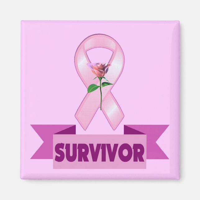 Magnet - Breast Cancer Survivor (Front)