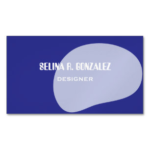 Magnet Business Card with Blue Cool-Neutral Design