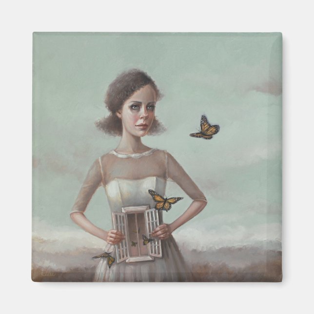 Magnet-Butterflies in the Stomach by Liese Chavez Magnet (Front)