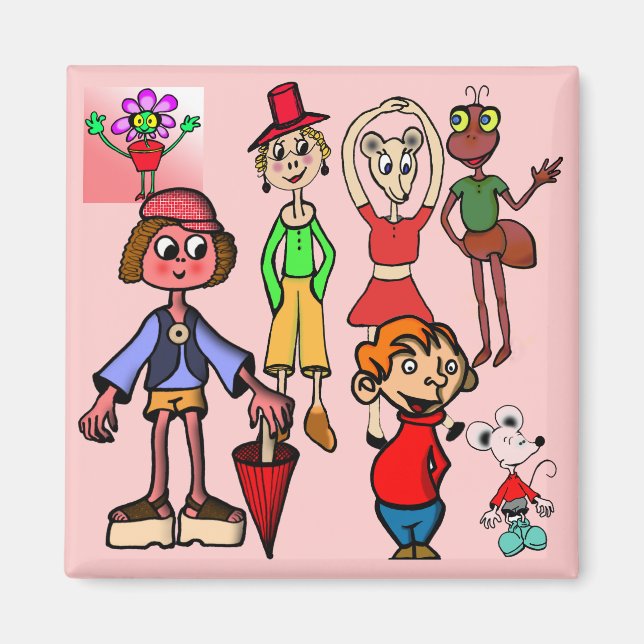 magnet cartoon animals (Front)