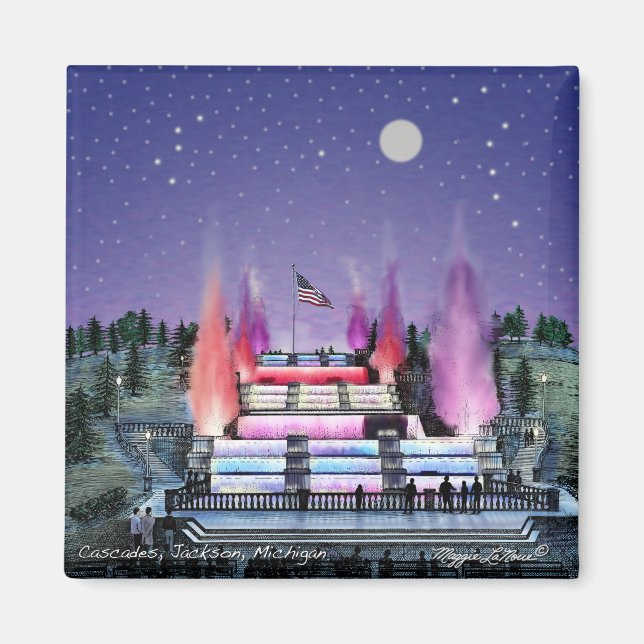 Magnet - Cascades Jackson Michigan (Front)