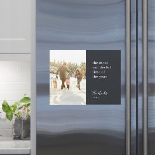 Magnet Christmas Card   Magnetic Holiday Photo