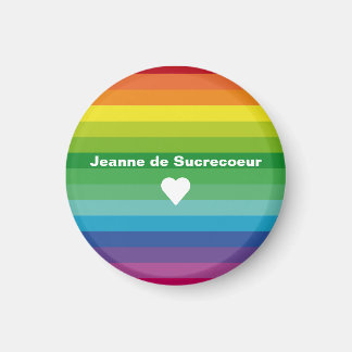 Magnet colorful stripes and Jeanne de Sucrecoeur