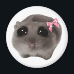 Magnet Coquette Sad Hamster Meme<br><div class="desc">Coquette Sad Hamster Meme magnet. Perfect for the fridge or white board.</div>