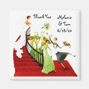 Magnet - Deco Wedding Gift Keepsake Bridesmaids TY