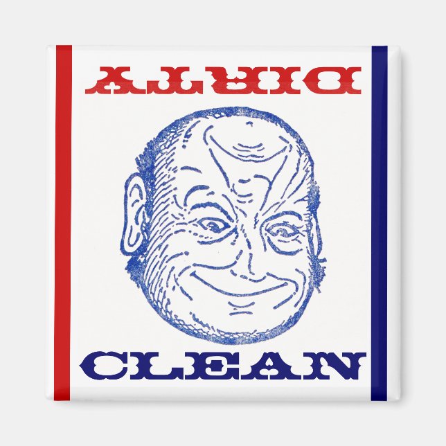 Magnet Dishwasher Butler Clean Dirty optical fun (Front)