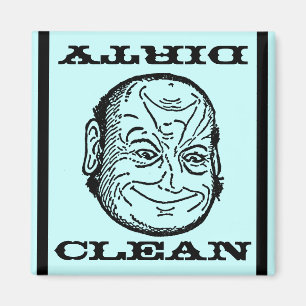 Magnet Dishwasher Man Morph Clean Dirty o illusion