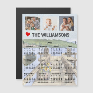 Magnet Dock Water Scene Photo Collage Calendar