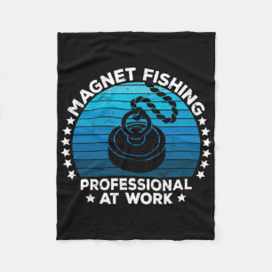 Magnet Fishing Treasure Hunters Dirt Fisher Metal Fleece Blanket