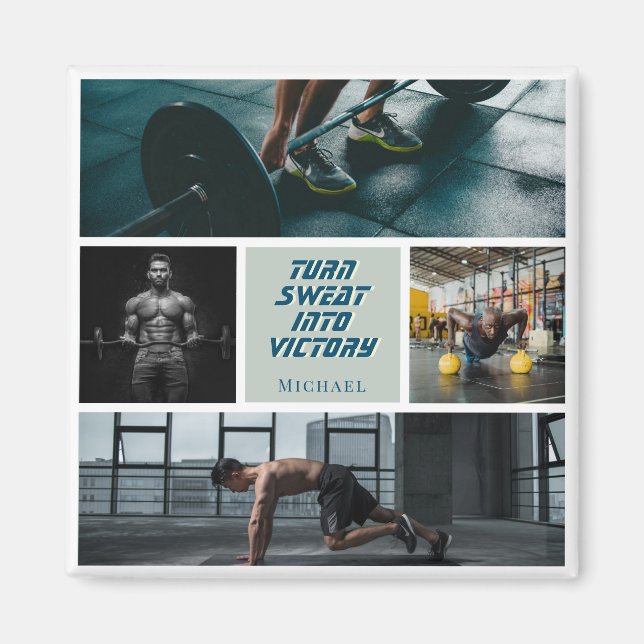 Magnet fitness gym coach accessory gift (Front)