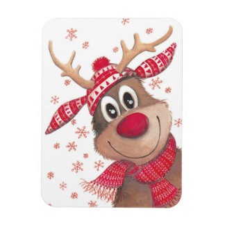 Magnet flexible Christmas Rudolf