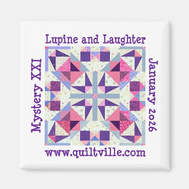 Magnet for Lupine and Laughter (Front)