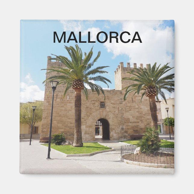 magnet fortified city of Alcudia in Mallorca (Front)