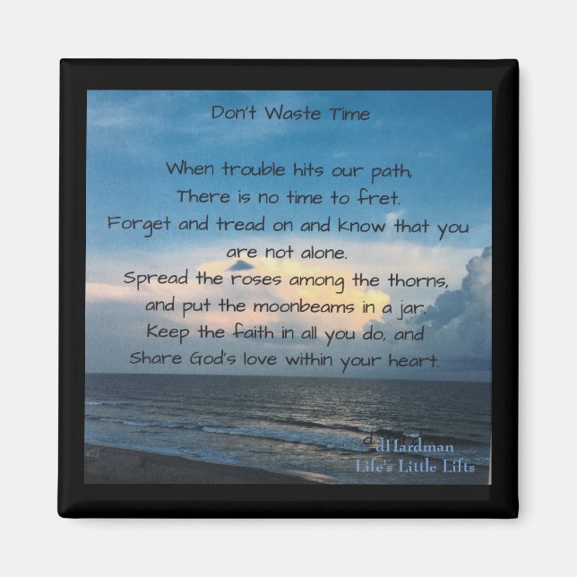 Magnet fullsizeoutput_19d9Don't Waste Time (Front)