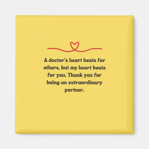 Magnet Gift For Doctor Partner