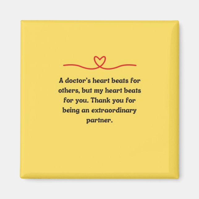Magnet Gift For Doctor Partner (Front)