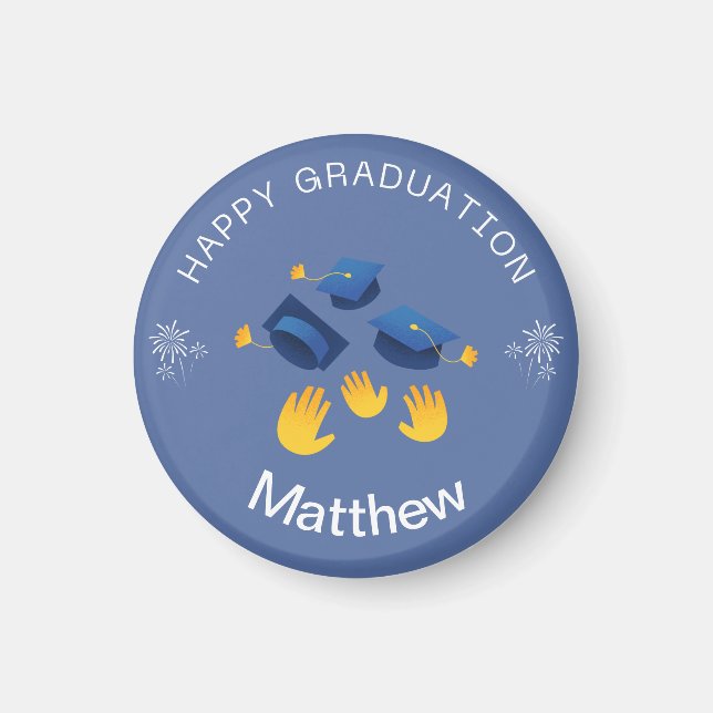 Magnet - Happy Graduation Personalise - Add name (Front)