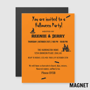 Magnet, Happy Halloween Fun Party Invitation