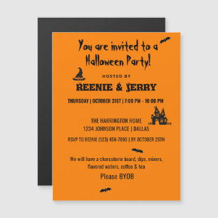 Magnet, Happy Halloween Fun Party Invitation