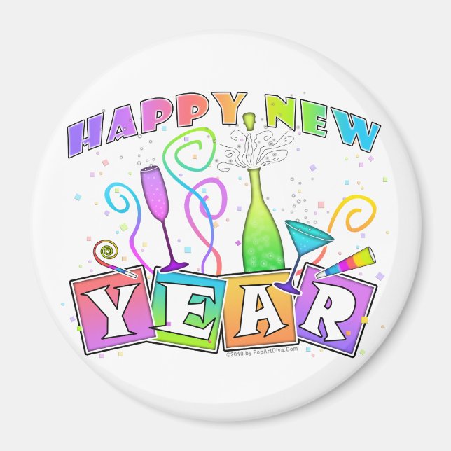 Magnet - HAPPY NEW YEAR (Front)